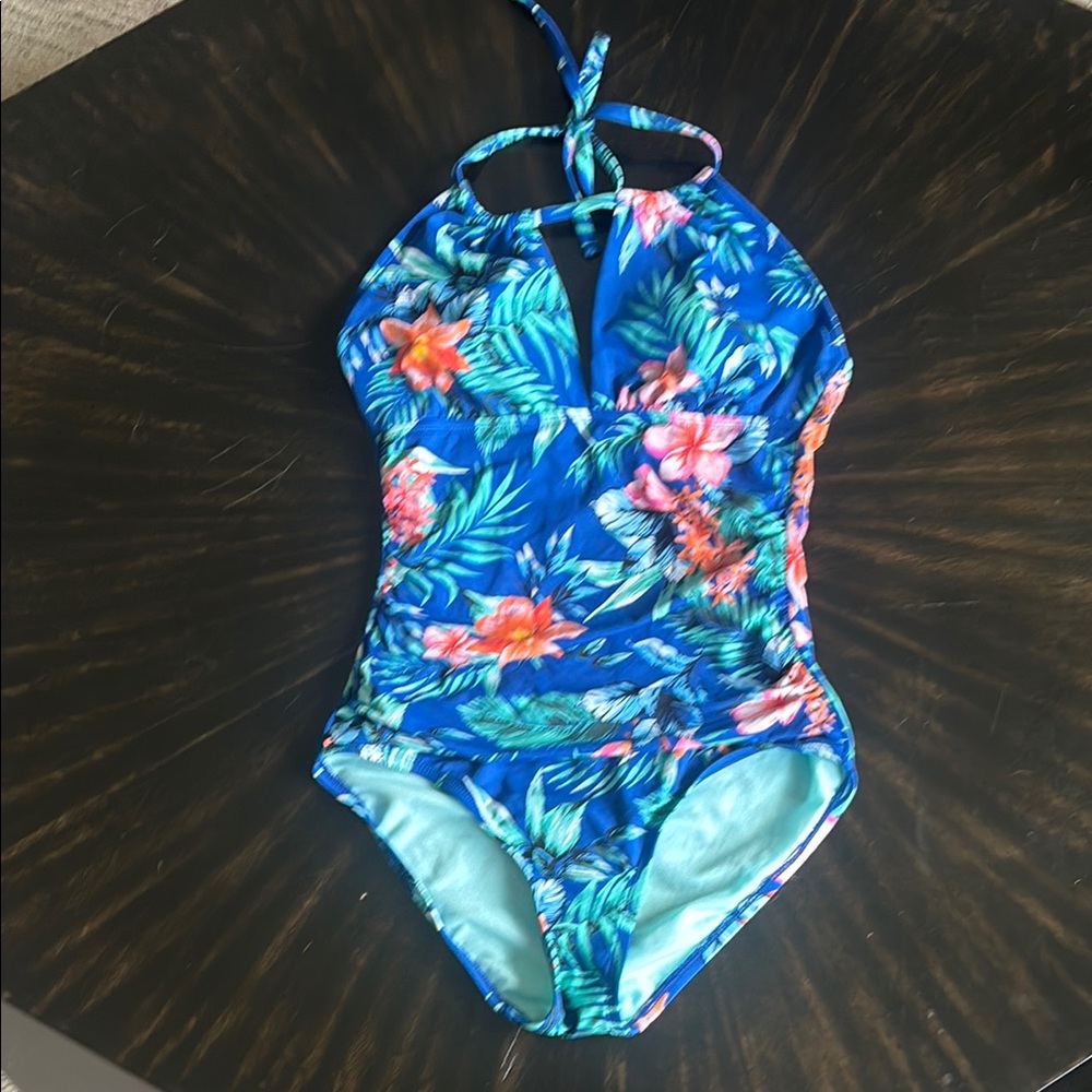 Tropical Floral Womens size 6 Swimsuit Liz Claiborne